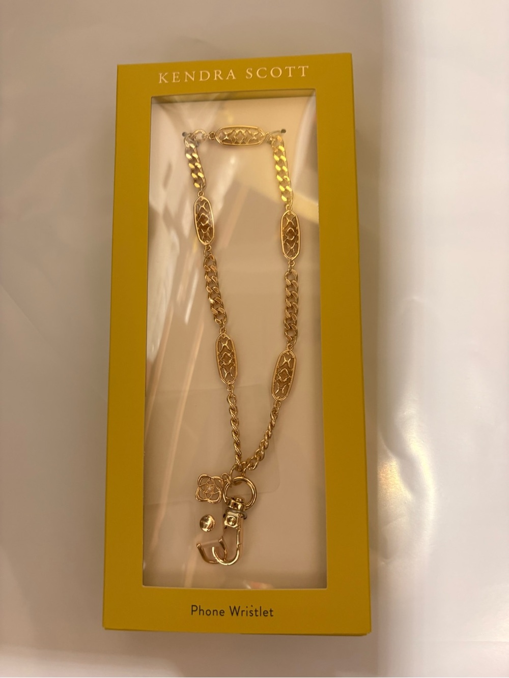 Kendra Scott Gold Link Phone Wristlet
